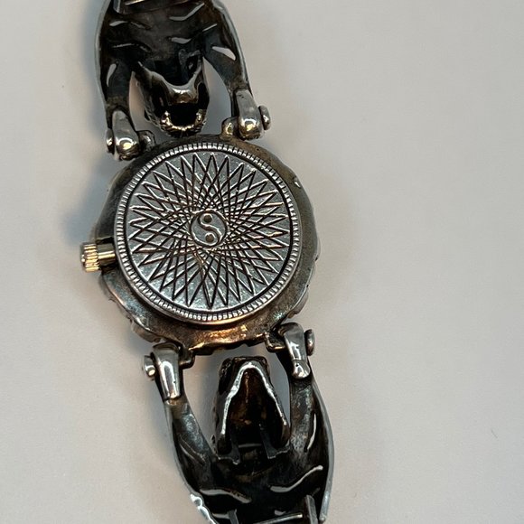 Ladies Vintage Sterling Figural Jaguar Watch - Picture 5 of 6